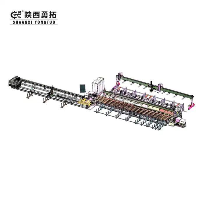Clever Steel Bar Chilled Cutting Threading and Bending Production System